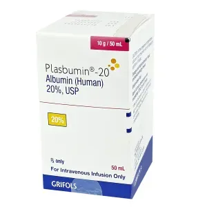  Plasbumin-20 Albumin (Human) 20% USP Grifols 50ml
