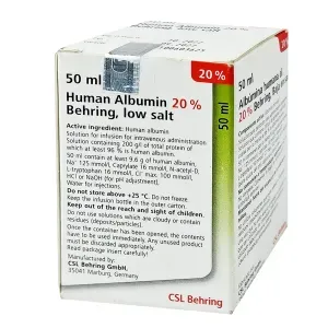 Human Albumin 20% Behring, Low Salt 50ml