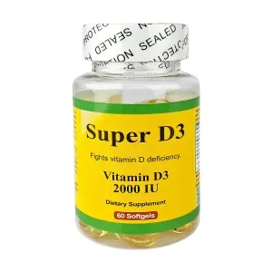Super D3 Vitamin D3 2000 IU 60 Capsules