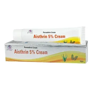 Aisthrin 5% Permethrin Cream 30ml – Effective Treatment for Scabies, Skin Parasites & Itch Relief